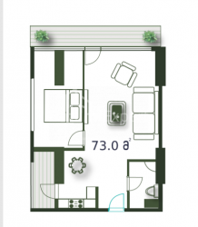 Բնակարան 3-комн 73 m² - Շերիֆ Խիմշիաշվիլի, Batumi