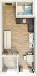 Բնակարան 1-комн 34.6 m² - Մեզգվարտա, Chakvi