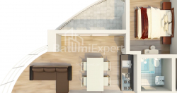 Բնակարան 2-комн 57.9 m² - Մեզգվարտա, Chakvi