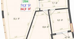 Օբյեկտը կառուցման ընթացքում է 2-комн 74.8 m² - Լեխ և Մարիա Կաչինսկիներ, Batumi