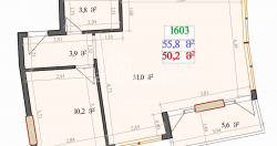 Օբյեկտը կառուցման ընթացքում է 2-комн 55.8 m² - Լեխ և Մարիա Կաչինսկիներ, Batumi