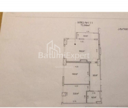 Բնակարան 3-комн 73 m² - Իվանե Ջավախիշվիլի, Batumi