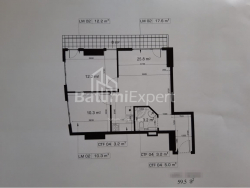 Բնակարան 59.5 մ² - Շերիֆ Խիմշիաշվիլի, Batumi, Վրաստан