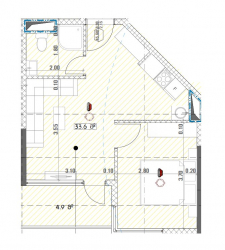 Օբյեկտը կառուցման ընթացքում է 2-комн 38.5 m² - Գրիգոլա Լորթքիփանիձե, Batumi
