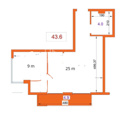 Բնակարան 2-комн 43.6 m² - Թբել-Աբուսերիձե, Batumi
